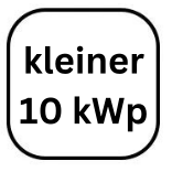 kleiner 10 kWp