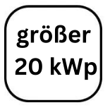 größer 20 kWp
