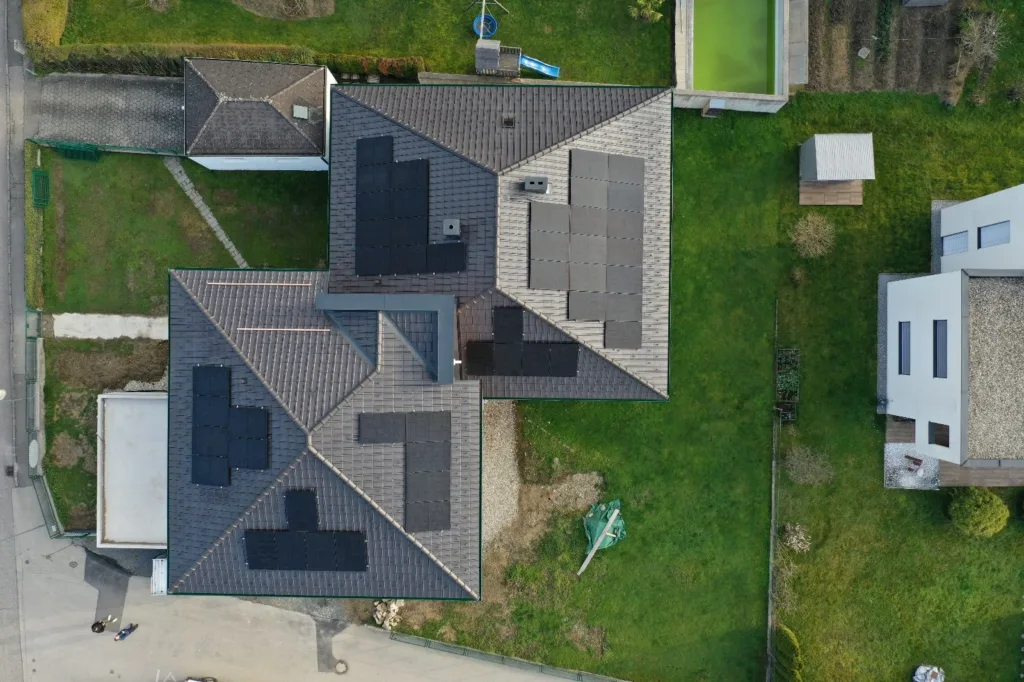 PV Anlage auf Tondach in Gallneukirchen